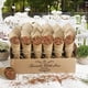 thumbnail image 3 of Cono de boda con trozos de papel de colores, 60 piezas de cono de papel kraft para boda, con bandeja de cartón de estilo portátil, utilizado para decoración de bodas ER, 3 of 5