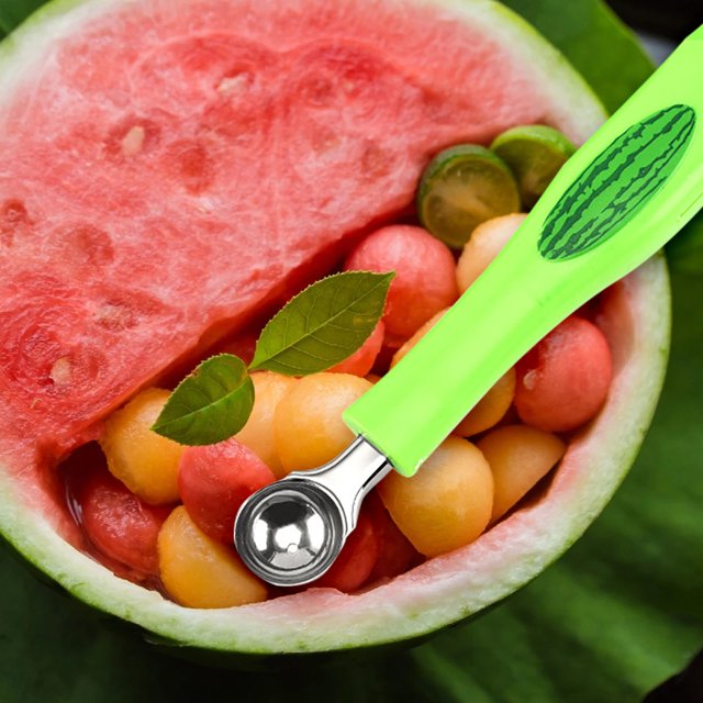 1PC Kitchen Utensils Set The Latest 2 Multifunctional Watermelon Tool Set In 2024 Featuring A Multifunctional Three In One Watermelon Spoon Is A Must Have Tool For Family Gatherings! Green