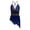 Navy Blue, variant on Doomiva Women's Rhinestone Gymnastics Leotard Figure Skating Sling Bodysuit Latin Tango Lyrical Ballet Dress Dark Green L