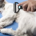 thumbnail image 3 of Deshedding Brush for Dogs and Cats: Undercoat Rake Pet Brush for Long Hair - Dematting Comb Removes Tangles Knots and Loose Fur, Grooming Tool for Thick Coats, 3 of 6