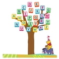thumbnail image 1 of DAYCARE - Easy To Apply Educational Alphabet Tree Decoration Multicolored Alphabet Cubes Bear & Animals Design Vinyl Child Care Wall Decal - Kids Playroom Removable Wall Sticker 30" x 30", 1 of 3