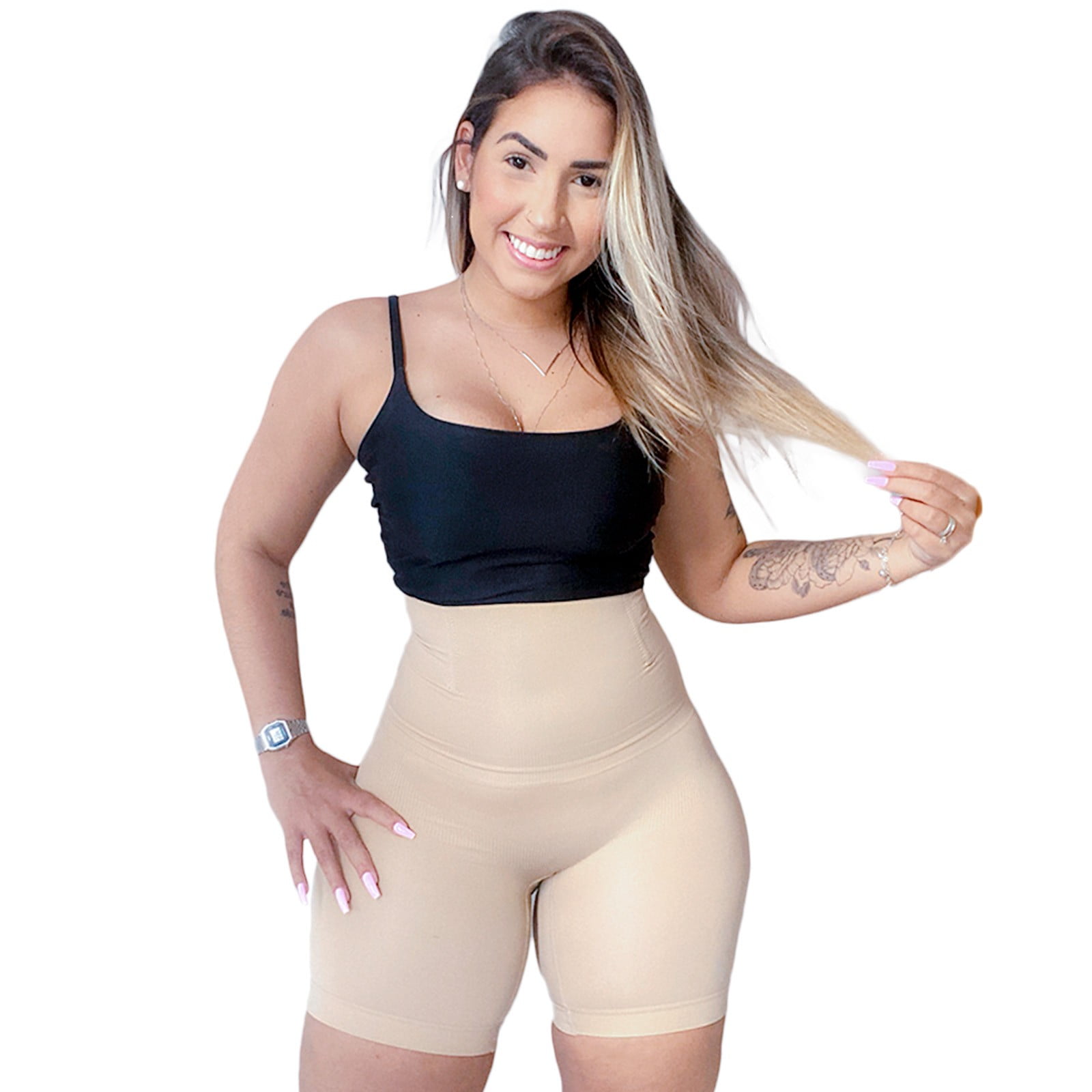 MRULIC body shaper for women Tummy Control Underwear For Women Firm Tummy  Support Shaping High Waist Shapewear Panties Seamless Body Shaper Khaki + M  