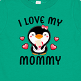thumbnail image 4 of Inktastic I Love My Mommy with Cute Penguin and Hearts Girls Baby T-Shirt, 4 of 5