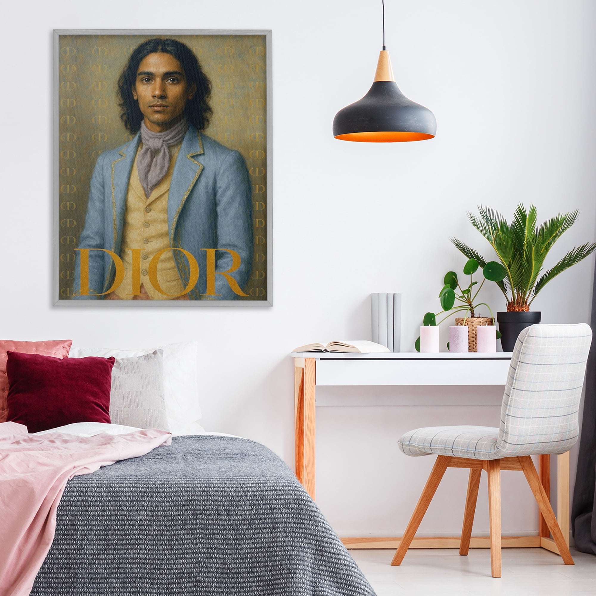 Stupell Industries Iconic Gentleman Fashion Gray Framed Giclee Art, design by Grotto Studios