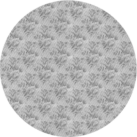 Ahgly Company Indoor Square Patterned Gray Goose Gray Area Rugs, 3' Square