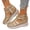 Gold, variant on Women's Zip Up High Top Platform Wedge Sandals Closed Toe Cut Out Non Slip Lightweight Hiking Sandal for Summer Black Size 9
