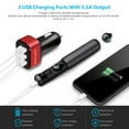 thumbnail image 2 of KOCASO 3 Port USB Car Charger for Apple and Android Devices, 2 of 6