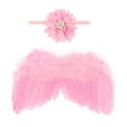 thumbnail image 6 of MIASHUI Angel Baby Wings Photography Prop Soft Photography Costume Role Play Angel Baby Costume Infant Clothing Accessories Pink, 6 of 7