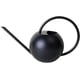 thumbnail image 1 of Mini regadera de 1000 ml con mango redondo para interiores y exteriores, esférica, de acero inoxidable, regadera de metal con pico largo y estrecho para plantas de jardín, color negro Adepaton LL-2120-1, 1 of 6