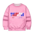 thumbnail image 1 of Hauts pour Enfants Trapstar Chandails à Col Rond à Manches Longues Chandails Graphiques Amples Trapstar Chandails à Enfiler de Rue Hip-hop Chandails pour Garçons Filles (Rose, 110), 1 of 3