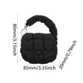 thumbnail image 2 of Mini bolso nube plisado para mujer, bolso acolchado de algodón, bolso de hombro acolchado, bolso con solapa, 2 of 9