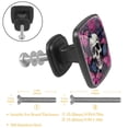 thumbnail image 3 of 4 Pcs Cabinet Handle Drawer Pulls Skull Butterfly Knobs with Screws Square Furniture Office Cabinet Knob Decoration, 3 of 7