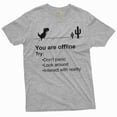 thumbnail image 6 of Mens Funny Shirt Google Offline Game Shirt T-Rex Dino Runner Shirt Humorous Gift (Medium Military Green), 6 of 7