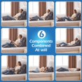 thumbnail image 2 of Juego de almohadas con forma de cuña Ahpmeoa, espuma viscoelástica ortopédica, 6 piezas, 2 of 8