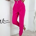 thumbnail image 6 of XFLWAM Dress Pants for Women Comfort Stretchy Slacks Work Pants Straight Leg/Pull On with Pockets for Business Casual Hot Pink S, 6 of 9