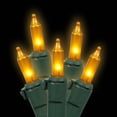 thumbnail image 2 of Vickerman 100 Gold Mini Light on Green Wire, 33' Christmas Light Strand, 2 of 2
