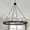 Classic Black/Brass Dust, variant on Vanity Art 12 Light Wagon Wheel Chandelier Lighting | Modern Hanging Lights Farmhouse Candle Style Ceiling Light Fixtures for Living Room Dining Room