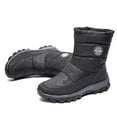thumbnail image 5 of Tao Tao Women Classic Snow Boots Comfortable Round Toe Winter Booties Waterproof Side Zipper Hiking Boots Black 39, 5 of 5