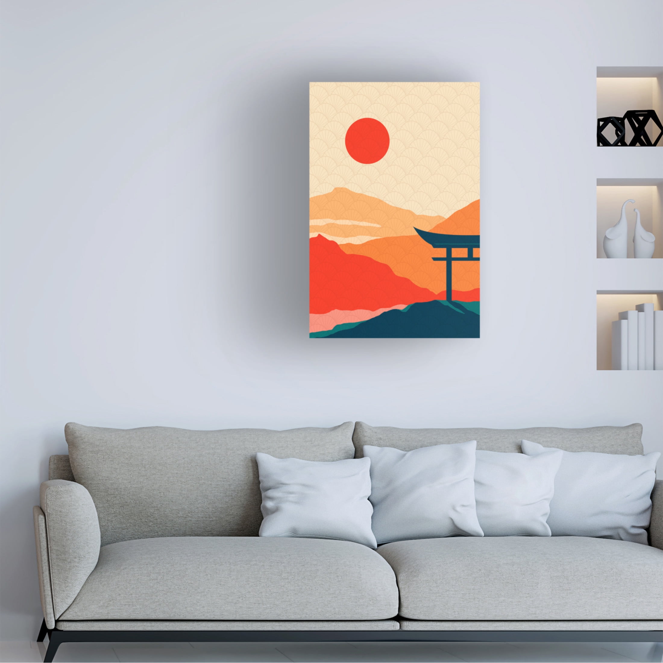 Trademark Fine Art Fadil Roze  Sunset Delight Canvas Wall Art