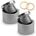 thumbnail image 1 of 2Pcs Sensor De Ox铆geno, M18 X 1.5 Rosca O2 Sensor De Ox铆geno Montaje Escalonado Tap贸n Y Adaptador De Enchufe Accesorios De Sensor De Ox铆geno De Acero Inoxidable Para La Mayor铆a De Los Autom贸viles, 1 of 7