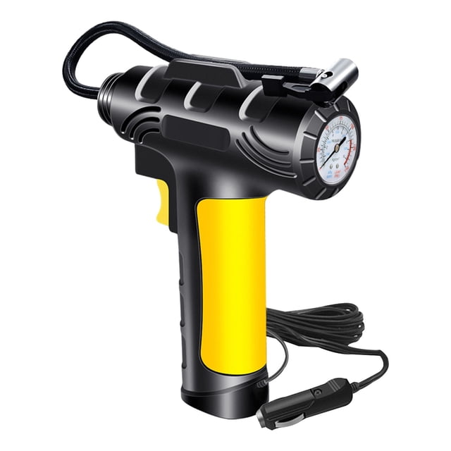 Portable Air Compressor, 12V DC Tire Inflator with Auto Shutoff, 40L/min Fast Inflation Car Air Pump, LED Light, Compact Car Mounted Pump for Car, Motorcycle, Bike and Ball^