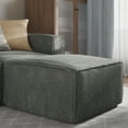 thumbnail image 2 of BizChair Luxury Modular Sectional Sofa, Ottoman Seat, Dark Gray, 2 of 11