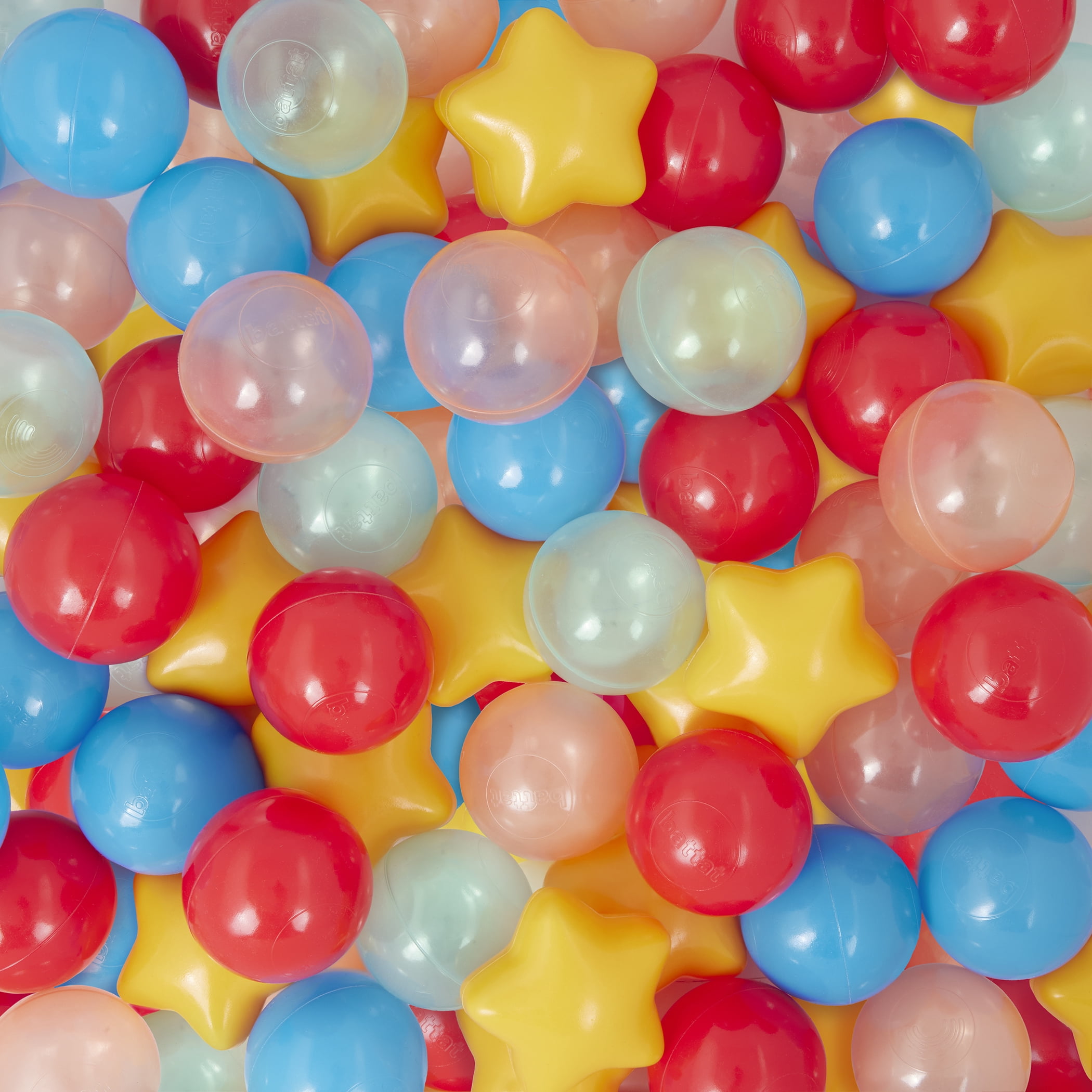 Battat Bag of Balls 100 Plastic Multicolor Play Balls for Ball Pit & Reusable Storage Bag for 12 Months +