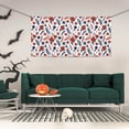 thumbnail image 2 of Picia Red Blue Leaves Pattern Party Banner, Festive Decoration, Holiday Banner, Celebration Decor, Event Banner, Reusable Party Banner-Small, 2 of 8