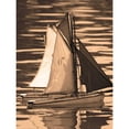 thumbnail image 3 of Gilboa, Marina Drasnin 12x14 Black Modern Framed Museum Art Print Titled - Les Petits Bateaux II, 3 of 5