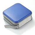 thumbnail image 4 of DVD Case, 48 Capacity Blue CD Hard Plastic Case Storage Holder Wallet, 4 of 6