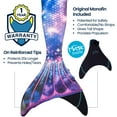 thumbnail image 2 of Fin Fun Limited Edition Mermaid Tail for Swimming for Girls and Kids with Monofin, 06, Lunar Tide, 2 of 5