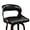 Black, variant on Dycanpo 26”Bar Stools Swivel, Wood Counter Height Bar Stools for Kitchen Island, Light Beige Gray