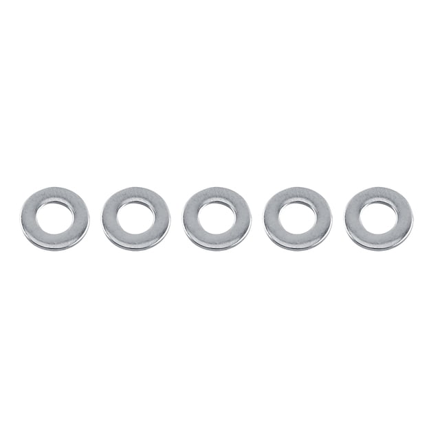 100pcs 304 Stainless Steel Metric Flat Washers Screw Repair Kit Tool for Hardware Repair with 6 Different Sizes
