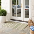 thumbnail image 4 of Safavieh Courtyard Caroline Striped Indoor/Outdoor Area Rug, Beige/Sweet Pea, 4' x 5'7", 4 of 16