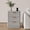Gray 3 Drawer, variant on GarveeHome Fluted Nightstand with Charging Station, Mid Century Modern Fluted Nightstand, Wooden Night Stand, Wood