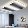 thumbnail image 2 of White Black Fluorescent Light Covers for Ceiling Lights 4x2 feet,4 Pack Magnetic Light Filters for Classroom,Modern Gradient Vertical Stripes Geometric Fluorescent Light Shade Panel for Office, 2 of 9