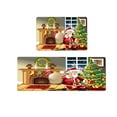 Xqspk Christmas New Products 2 Piece Non Slip Kitchen Mat Runner Rug