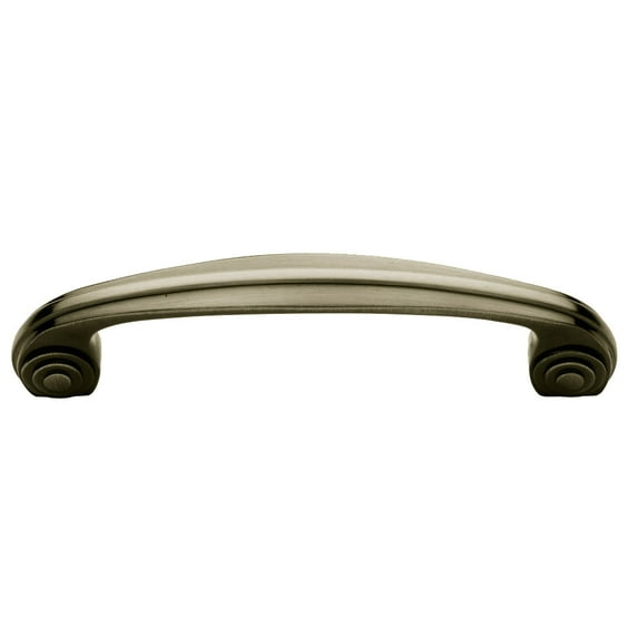 Baldwin 4438050 4 in. Decorative Cabinet Pull, Satin Brass & Black