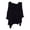 Black, variant on Women's 3/4 Sleeve Linen Shirt - Casual Lapel Button down Blouse - Breathable Summer Office Top (S-XXXL) | Yubnlvae (Brown | 3XL)