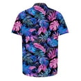 thumbnail image 5 of Taqqpue Mens Hawaiian Shirts Tops Short Sleeve Floral Button Down Beach Shirt Vintage Tropical Palm Summer Lightweight Blouses Male, 5 of 6