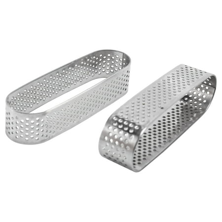 

6Pcs Oval Tartlet Molds Dessert Mousse Fruit Pie Tart Ring Quiche Cake Mold