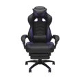 thumbnail image 1 of RESPAWN 110 Racing Style Gaming Chair, Reclining Ergonomic Leather Chair with Footrest, in Purple, 1 of 2