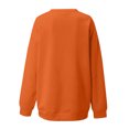 thumbnail image 4 of Sudadera holgada de manga larga con cuello redondo y estampado clásico de Halloween para mujer Pompotops FGAJ19243, 4 of 7