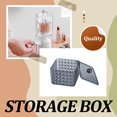 thumbnail image 3 of Decodeary Strong Sealing Cotton Ball Holder Transparent Visual And Far-resistant Large Capacity Acrylic square, 3 of 6