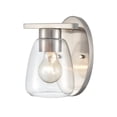 thumbnail image 3 of Millennium Lighting  Ashford 1 Light Metal Wall Sconce in Multiple Finishes with Clear Glass Shade Brushed Nickel Nickel Brushed, 3 of 5