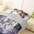 thumbnail image 3 of Manfei Vintage Wildlife Twin Comforter Sets,Rustic Wolves Bedding Set,Gray,Light Gray Reversible,2 Pieces,1 Comforter and 1 Pillowcase, 3 of 7