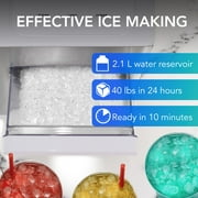 Whynter SonicSnö Countertop Nugget Ice Maker, 40lbs/24hrs, Commercial IBX-388WS