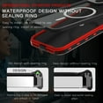 thumbnail image 5 of Allytechgroup Waterproof Case for iPhone 15 Plus, Full Body Protection Built-in Screen Protector MagSafe Wireless Charging Dustproof Shockproof Cover Case with Transparent PC, Red, 5 of 11