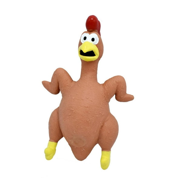 Juegos de fiesta de goma de pollo de goma, juegos de playa, lindos y resistentes para niños, adultos, familia marrón