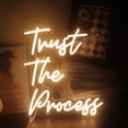 thumbnail image 1 of Letrero LED de neón Qiaofei Trust The Process, alimentado por USB, 1 of 7
